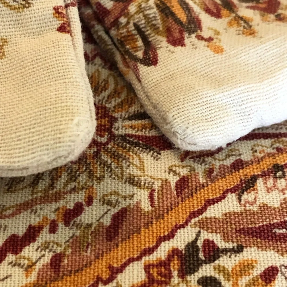 Pottery Barn Pillow Covers, Set of 2, 24 X 24, paisley floral, two sided print